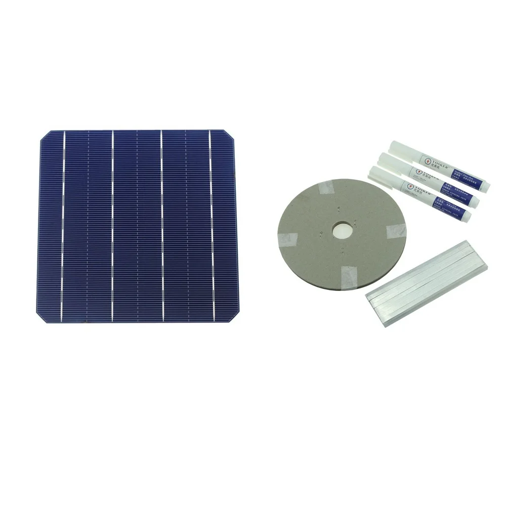 80 шт. солнечные элементы класса А, монокристаллические 156*156 мм солнечные элементы для DIY солнечной панели, домашняя система - Цвет: Solar Cells Kits