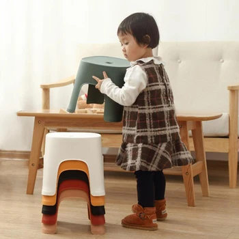 

Multi Purpose Plastic Stool Non-slip Short Baby Bench Home Train Outdoor Kids Footstool Small Platform Hand Washing Furniture