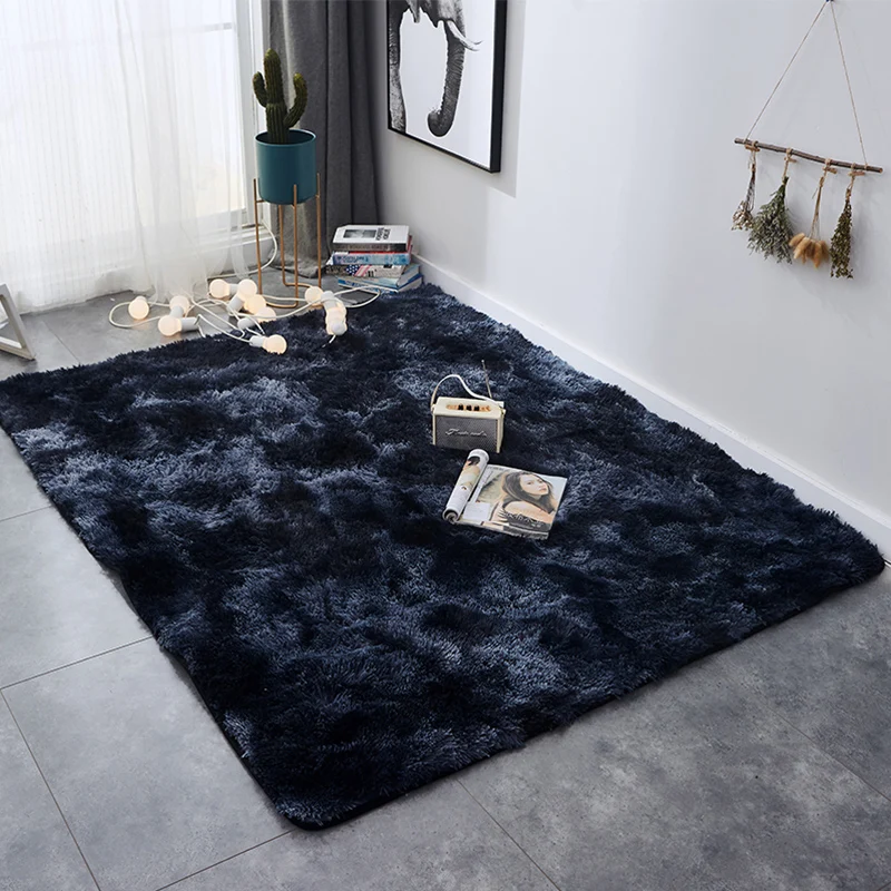 

Plush Carpet Bedroom Wall-to-Wall Room Bed Blanket Northern European-Style Living Room Table Cover Gradient Thick Mat