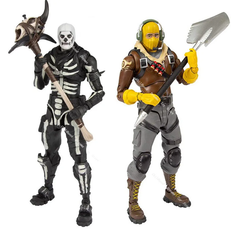 20 см Fortnite детские игрушки Аниме Фигурка Раптор Скелет солдат игра Модель Фигурки