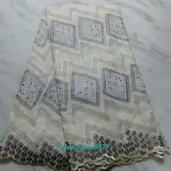 

African Dry Cotton Lace Fabrics 2019 High Quality Embroidery Lace Swiss Voile Lace Stone Swiss Voile Lace In Switzerland 01