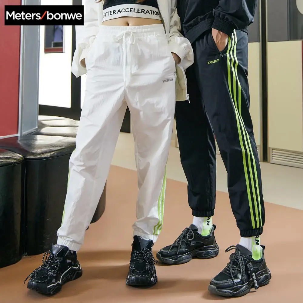 

Metersbonwe 2020 Spring New Men Handsome Sport Pants stripe Jogging Trousers Fashion Sports Male Brand Trousers High Quality
