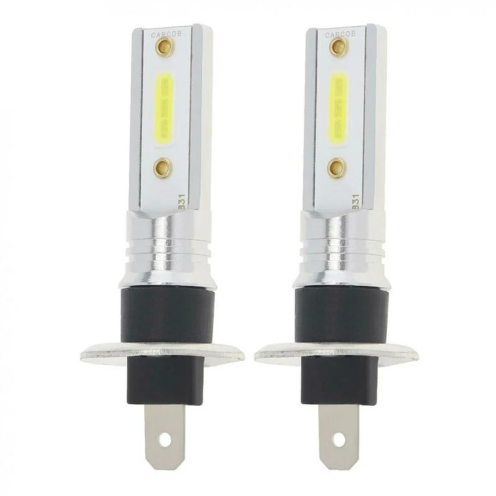 

2x H1 1200LM 12W LED Car Headlight Kit Hi/Lo Beam DRL Driving Light Bulbs 6500K