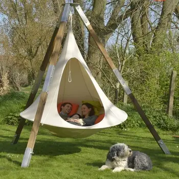 

UFO Shape Teepee Tree Hanging Silkworm Cocoon Swing Chair For Kids & Adults Indoor Outdoor Hammock Tent Hamaca Patio Furniture