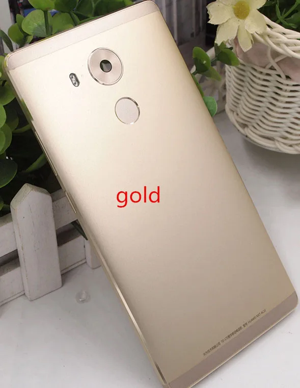 Б/у задняя крышка батарейного отсека с отпечатком пальца для huawei mate 8 mate 8 корпус батарейного отсека чехол - Цвет: Оранжевый