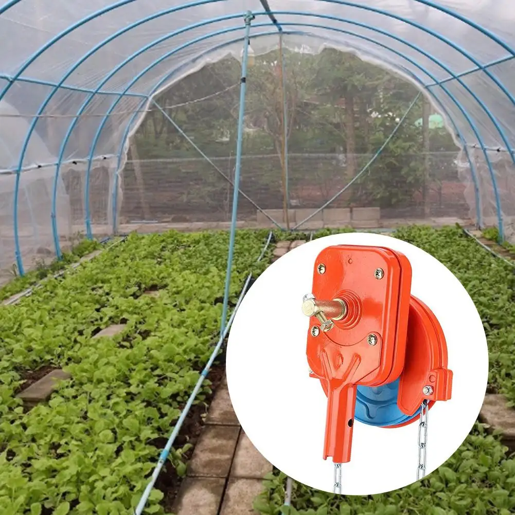 

Manual Film Coiler Device Agricultural Greenhouse Side Top Film Coiling Rolling Blinds Machines
