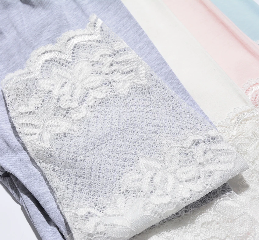 High Quality 2021 New Summer Girls Leggings Pants Lace Cotton Children Clothing Flower Girl Knee Pants