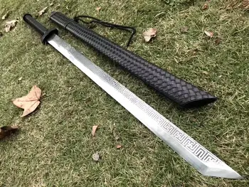 

Hand-Forged straight Broadsword Chinese ancient style DAO housecarl sword Manganese steel Blade tactics Sabre