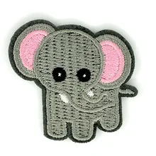 Железные нашивки в виде животных, картонные Значки для вышивки в виде слона могут быть сделаны по вашему логотипу