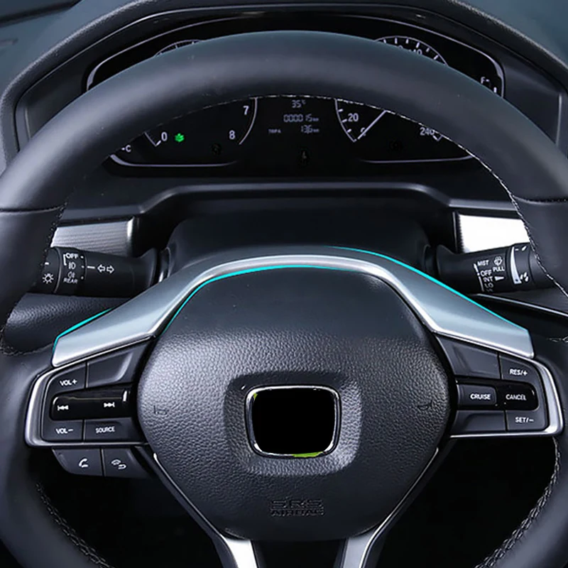 Carманго для Honda Accord 10th Авто Стайлинг рулевое колесо хромированная рамка накладка наклейки Чехлы аксессуары для интерьера