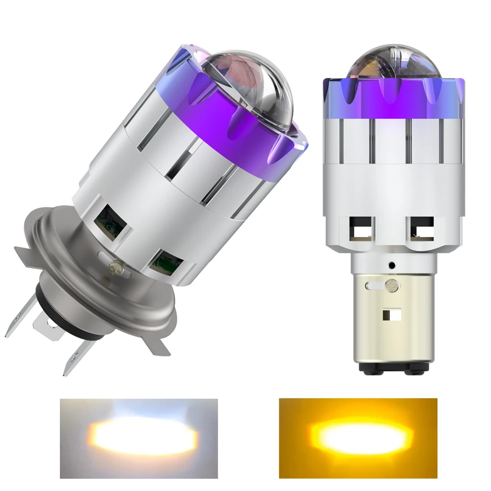 

H4 Led Motorcycle Headlight Accessories ba20d H6 Play and Plug Led Moto 12v light Headlights Head Light Motorcycle Headlamp