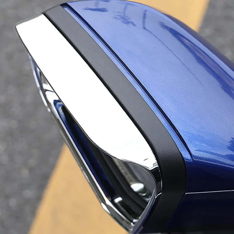 Внешнее, заднего вида зеркало рамка украшения накладка 2 шт для Audi Q3 Хром ABS изменение стиля автомобиля аксессуары