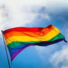 1 sztuk 90x150cm homoseksualnych Philadelphia Philly LGBT Gay Pride Rainbow flaga nowy tanie tanio CN (pochodzenie) Włókniny Ręcznie Proporzec Z tworzywa sztucznego Dropshipping Wholesale