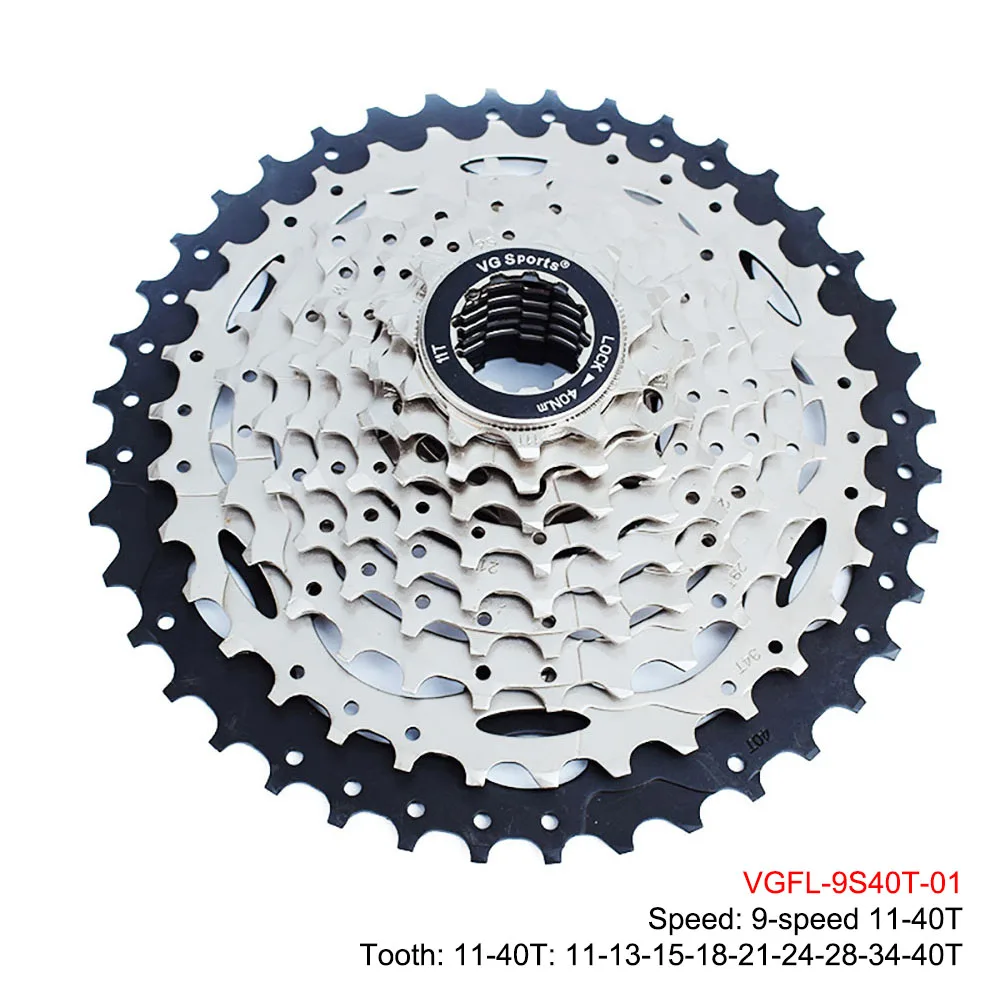 9 скоростей 11-40T MTB кассета для горного велосипеда звездочки 9s k7 9v Freewheel части для горного велосипеда