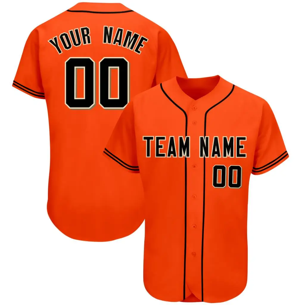 High Quality Baseball Jersey Print Team Name/Number Customized Cool Short Sleeve Breathable Tee Shirts for Men/Girl/Youth