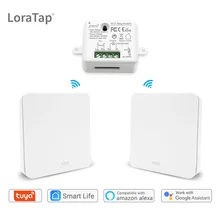 Wifi interruptor de luz inteligente com interruptor sem fio rf nenhuma bateria necessária, controle remoto de iluminação, alexa eco google casa controle de voz