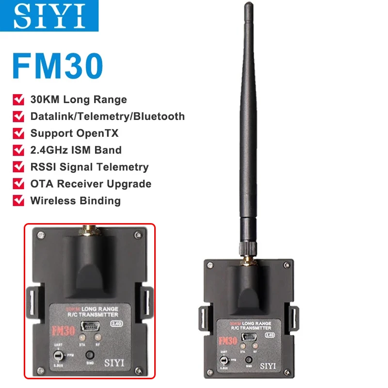 Телеметрический модуль передатчика SIYI FM30 2 4 ГГц 30 км Bluetooth большой радиус