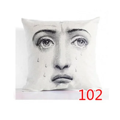 18 Ретро rosenthal Piero fornasetti в европейском стиле декоративная подушка, подушка с сердцевина из хлопчатобумажной пряжи подушка для офисного кресла Винтаж декоративная подушка для дома - Цвет: 18