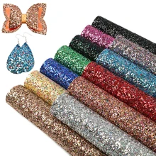 20CM * 15CM Glitter Stoff Shiny Laser Pailletten Patchwork DIY Tasche Schuhe Zubehör Stoff Handarbeit Telefon Fall Material