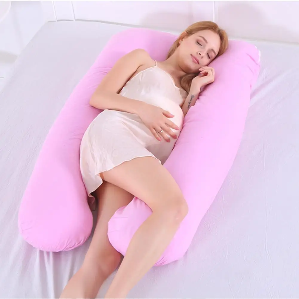 Подушка для сна для беременных женщин, боди из хлопка с принтом кролика, u-образные подушки для беременных, боковые шпалы для беременных