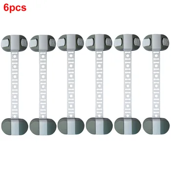 

6 Pcs Easy Install Safety Lock Door Eco Friendly Adjustable Rotatable Multifunction Guard For Kids Practical Home Security