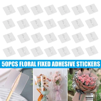 

Economical 50PCS DIY Floral Decoration Fixing Stickers High Quality for Flowers Handmade Tools ds99
