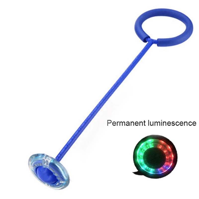 Flash Jumping Foot Force Ball для детских игр под открытым небом спортивная игрушка светодиодный детский тренировочный мяч для прыжков - Цвет: BL