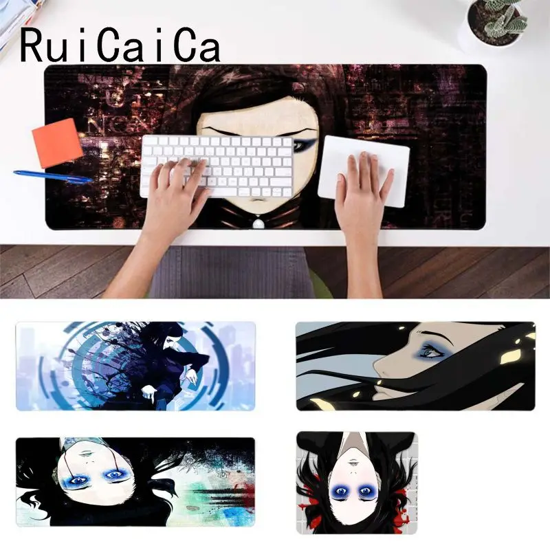 

RuiCaiCa 2018 New Ergo Proxy anime Beautiful Anime Mouse Mat Rubber Mouse Durable Desktop Mousepad