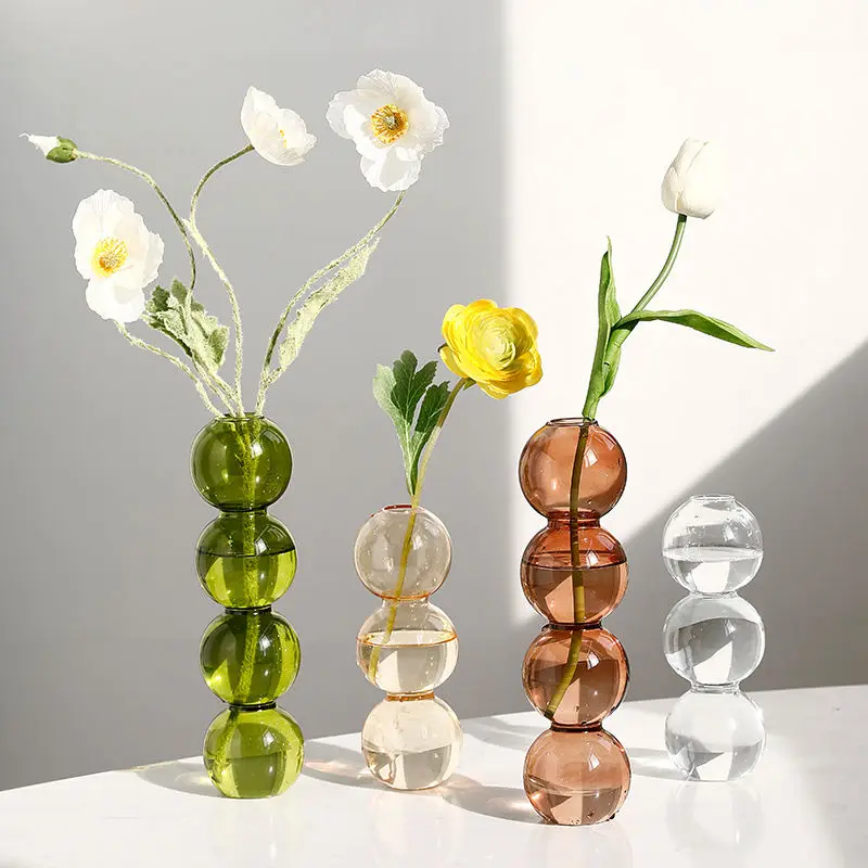 Glass Vase Room-Decor Modern-Hydroponic-Plants Weddings Creative European Events Fresh