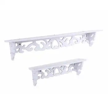 

Wall Mounted Wooden Wall Shelf Wall Mounted Storage Rack White Bedroom Kitchen Bathroom Kid Room Corner Storage Shelf DIY