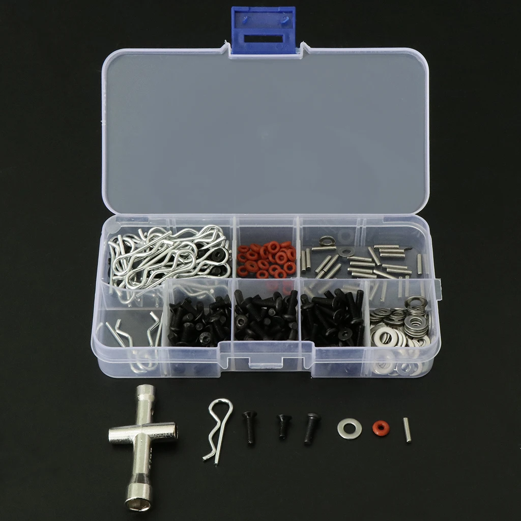 270x/set Screws Box Hexagon Wrench Repair Tool Kit for 1/10 HSP RC Car DIY