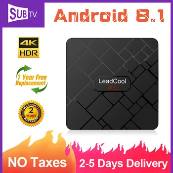 

Leadcool Mini SUBTV Android 8.1 TV Box 4K Germany Belgium Arabic Dutch Portugal Sweden Norway Smart TV Box Android Set top Box