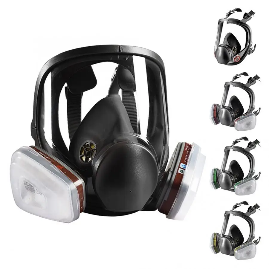 

6600 Silicone Paint Spraying Chemical Fire Fighting Industrial Dust Full Face Face Shield Guard Protector Mask