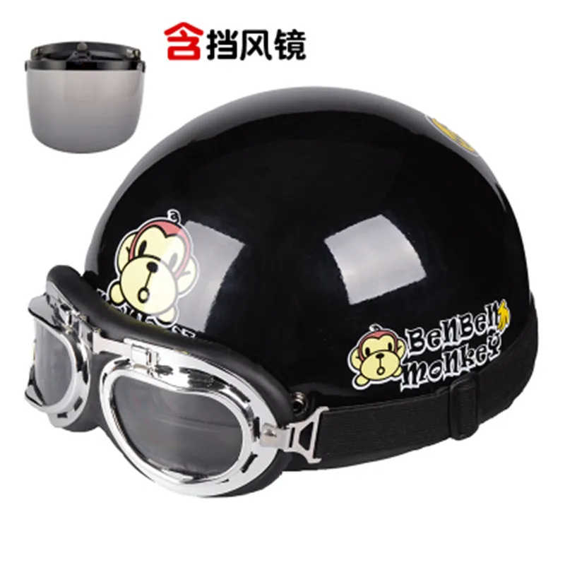 Capacete, Мото шлем мото rcycle шлем половина шлем Электрический мото rcycle анти-УФ милый кожаный шлем мото крест - Цвет: Design 14
