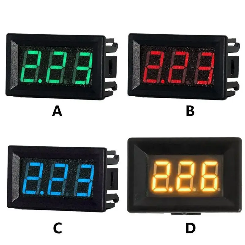 Mini 0.56in LED Digital Display DC 0-10A Ammeter Current Amp Panel Meter Digital Voltmeter Ammeter LED Display Voltmeter Tool
