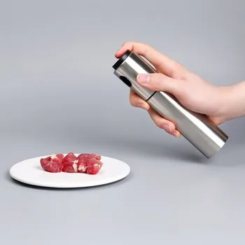 

Stainless Steel Olive Oil Spray Bottle Refillable Oil Dispenser for Butter Vinegar Mist Spraying Grill BBQ Sprayer Kitchen Tools