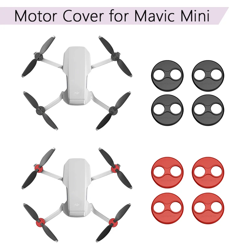 Mega Discount PAZ 4pcs Aluminum alloy Dustproof Waterproof Motor Cover Cap Guard for DJI Mavic Mini Motor Protection Spare Part Drone Accessories 