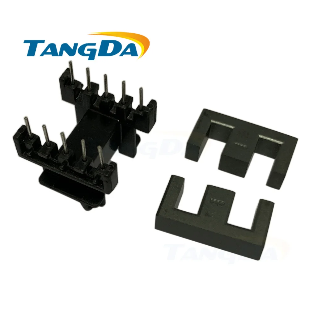 Magnético + Esqueleto Transformadores de Núcleos de Ferrite 4 + 4pin 20 a Tangda Núcleo Bobina 8p Pc40 Macio Horizontal 20 a Ef20 ef