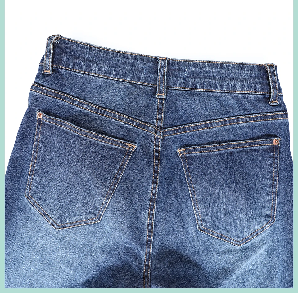Осень зима женские джинсовые расклешенные брюки стрейч средняя талия эластичные женские джинсы