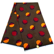 Настоящий батик в африканском стиле настоящий голландский воск сферическая печатная ткань Нигерия, Анкара 6 ярдов африканская восковая ткань