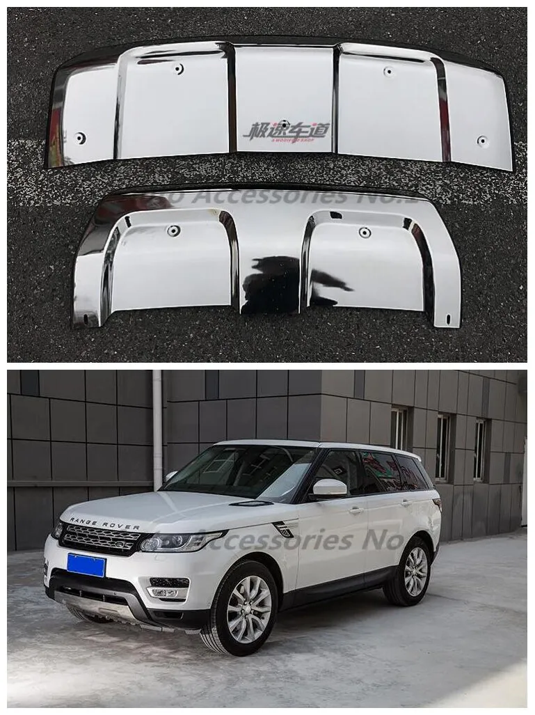 

Stainless Steel Car Front Rear Bumper Protector Guard Plate Fits For Land Range Rover Sport 2014 2015 2016 2017 2018 2019