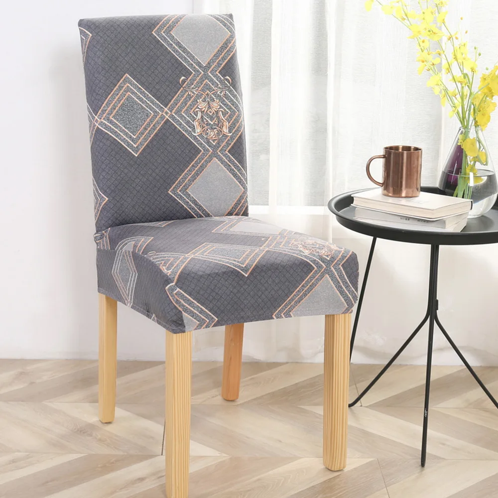 

Spandex Chair Cover Stretch Elastic Dining Seat Cover For Banquet Wedding Restaurant Hotel Anti-Dirty Removable Hot