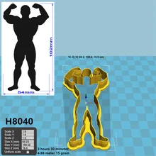 フィットネス男ディスプレイ筋肉 3d デザインクッキーカッター マッチョ寿司や果物ケーキデコレーションツール Aliexpress ホーム ガーデン
