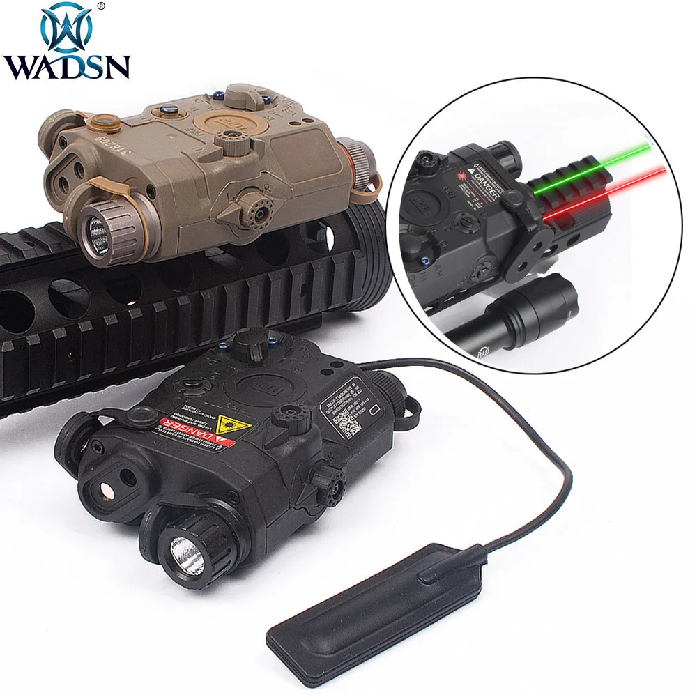 

WADSN PEQ-15 LA-5C AN PEQ UHP Appearance Green & Red Laser PEQ15 LA5C Tactical Weapon Flashlight Hunting Lazer LA5 Zero-stop