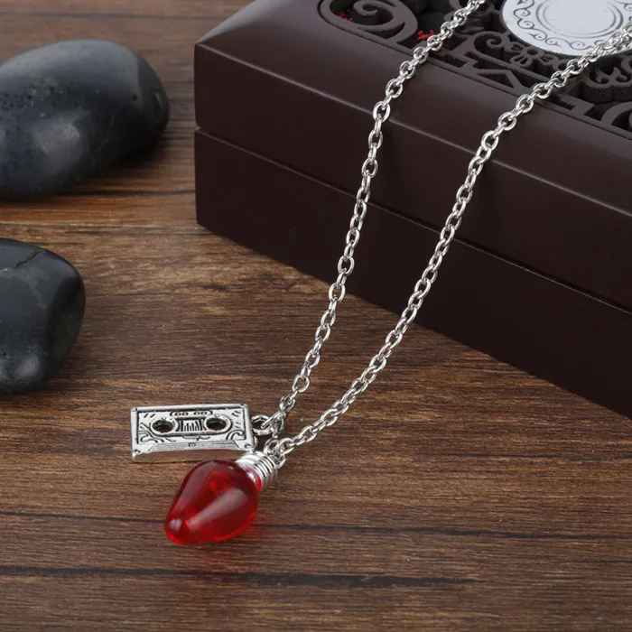 STRANGER THINGS Crystal Beads Alloy Pendant Fashion Alloy Bracelet Christmas Gift For Woman High Quality Jewelry - Окраска металла: red