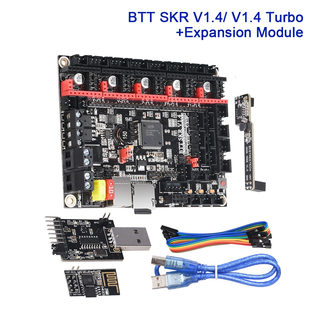 BIGTREETECH SKR V1.4 плата управления V1.4 турбо с DCDC RGB WIFI модуль ESP01S BTT писатель 3D принтер части Расширительная плата UART BIGTREETECH SKR V1.4 плата управления V1.4 турбо с DCDC RGB WIFI модуль ESP01S BTT писатель 3D принтер части Расширительная плата UART