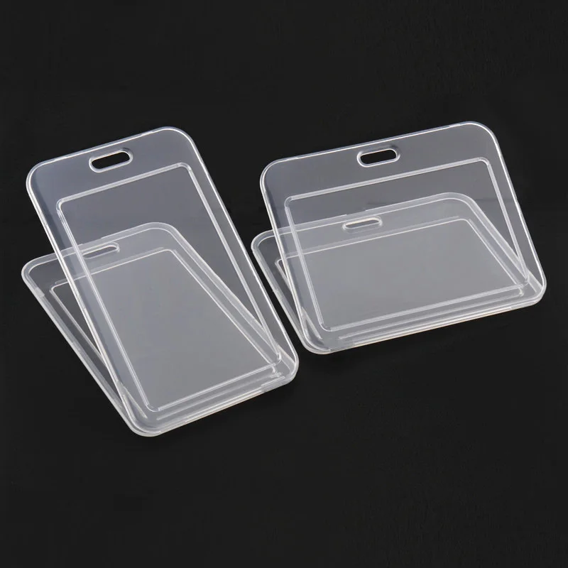 Transparent Card Cover Women Men Student Bus Card Badge Holder Business Credit Cards Bank ID School Supplies
