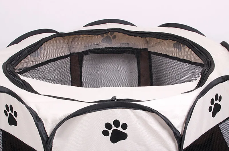 Benepaw портативный открытый дом для собак складной 5 цветов водонепроницаемый восьмиугольный дом для домашних животных красный/желтый/синий/коричневый/розово-красный