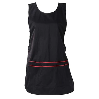 

Black Professional Salon Barber Haircut Styling Cape Apron Anti-Static with 2 Pocket
