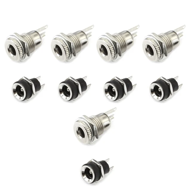 DC 5.5x2.1 Power Wire Connector Conjunto Feminino Plug Cable Waterproof Jack Tomada Electrico 5.5x2.5 Interface Socket Conector 2. As photo